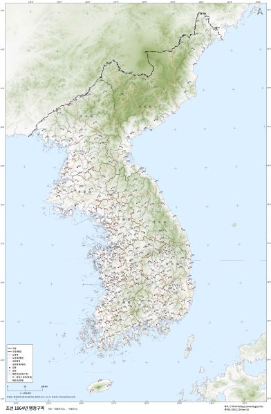 파일:지도 조선 행정구역 1864.jpg
